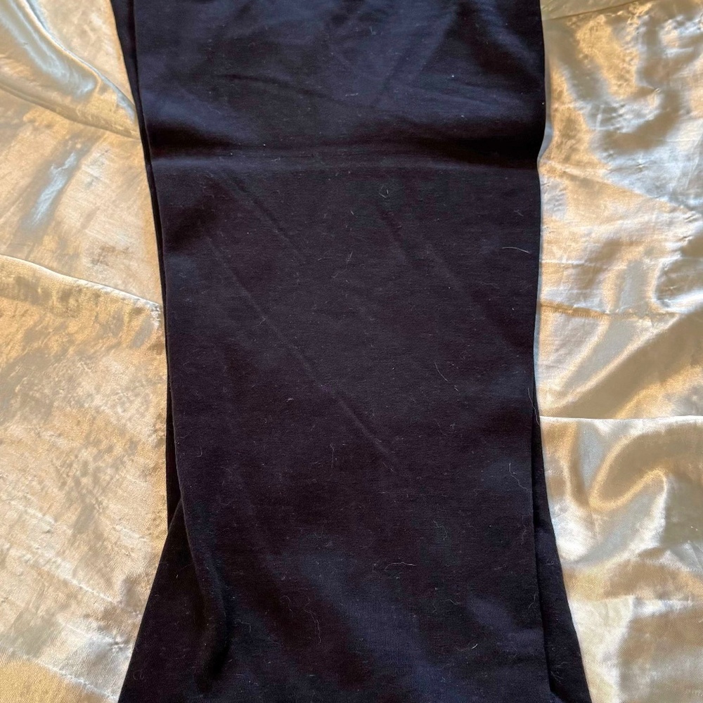 PANTS, JERSEY, BLACK, SIZE 1X, COTTON POLYESTER, BELL BOTTOMS, DRAWSTRING